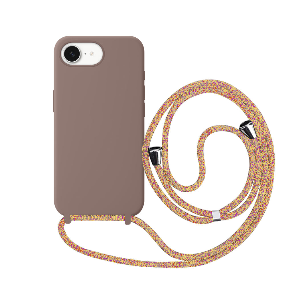 Capa com Alça para iPhone - Marrom Modelo do iPhone:16e