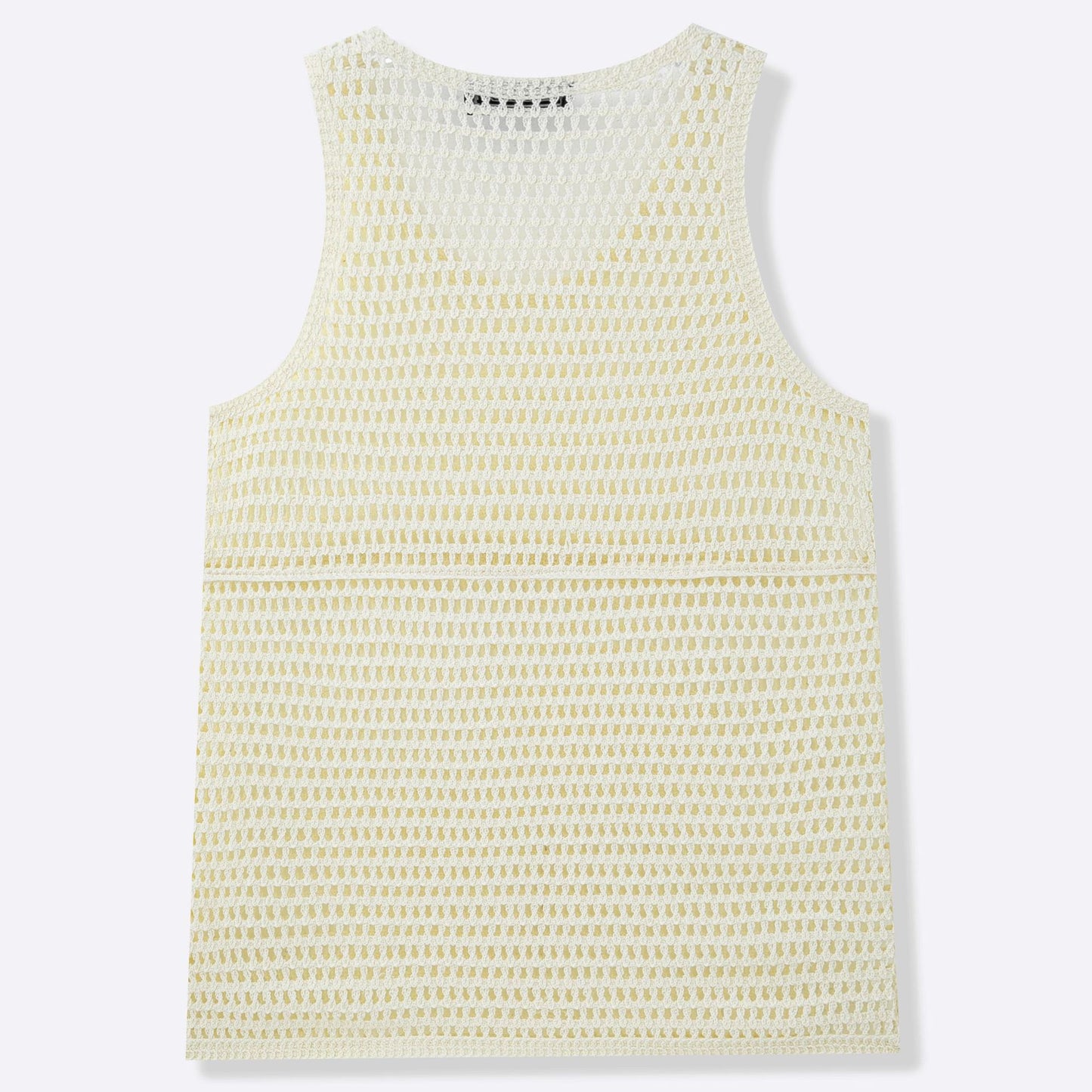 Camiseta regata de malha para exercícios, ideal para homens.