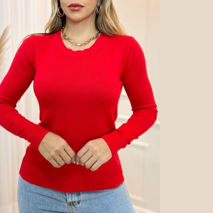 Blusa Canelada Manga Longa