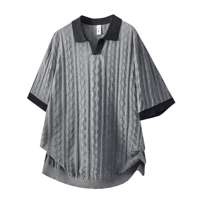 Camiseta masculina casual de manga curta, estilo americano, de alta qualidade e tecido pesado.