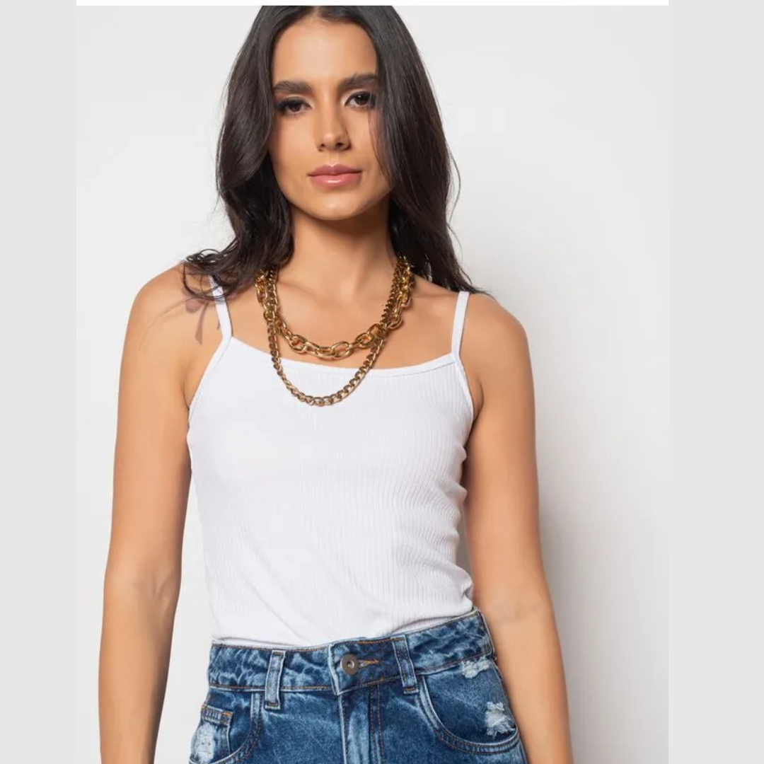 Blusinha Canela de Alça