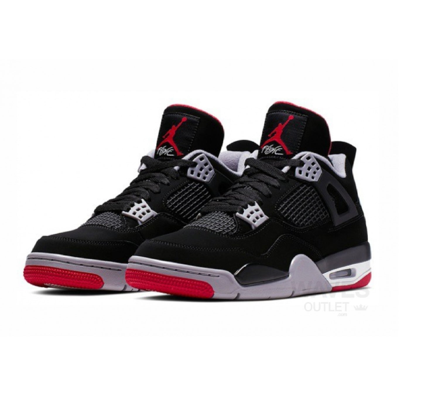 Tênis Air Jordan 4 Retro Bred Preto Vermelho Tamanho:41