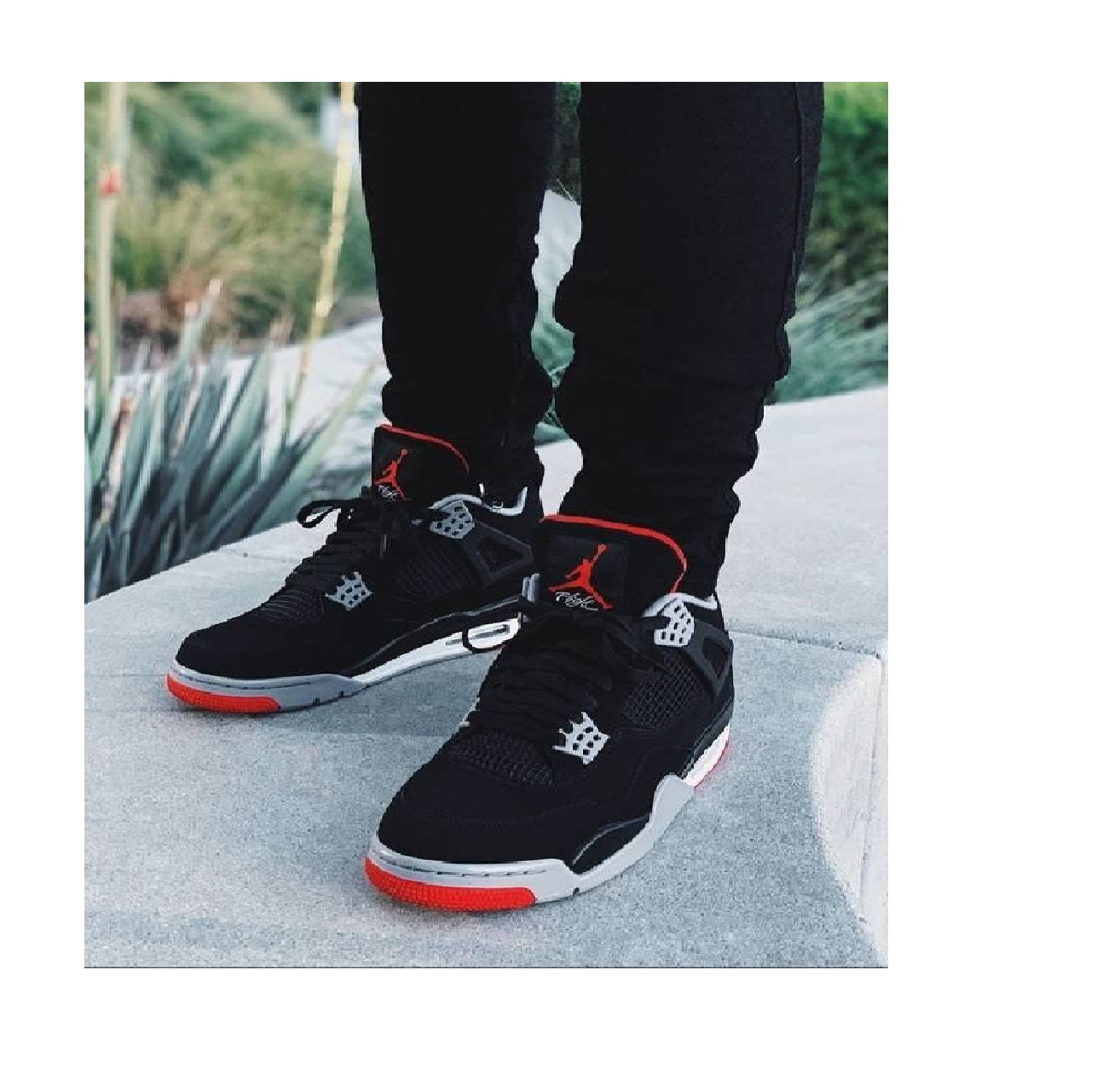 Tênis Air Jordan 4 Retro Bred Preto Vermelho Tamanho:41