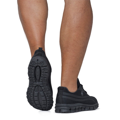 Tênis Unissex Esportivo Black Caminhada Tamanho Especial