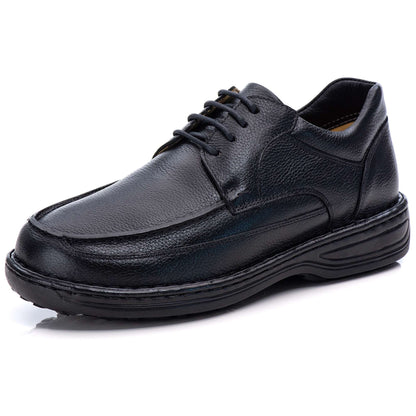 Sapato Casual Conforto Couro Preto