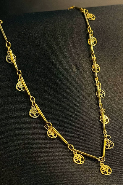 Choker Árvores da Vida Banhado em Ouro 18k