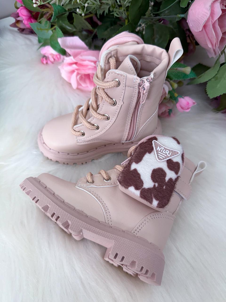 Bota\Coturno Nilqi Mimosa Rose