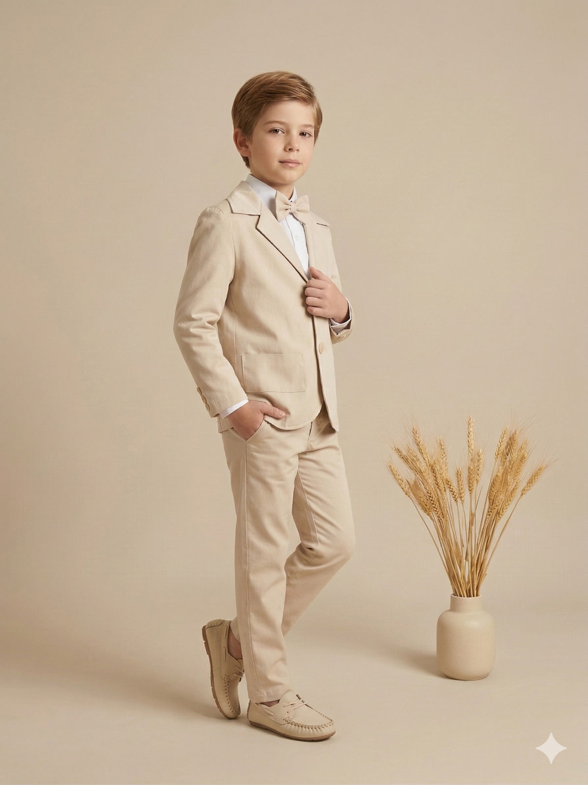 Conjunto Social Miss Cherry Jorge Terno Palha