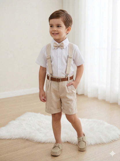 Conjunto Miss Cherry Social Linho Shorts Gustavo Modelo 2