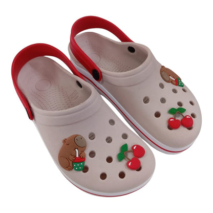 CHINELO FECHADO BABU CAPIVARA CEREJA